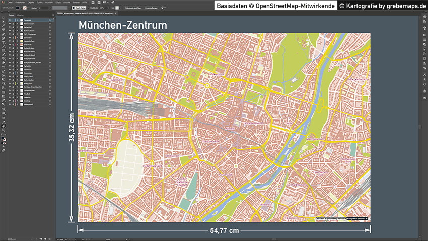 München-Zentrum Stadtplan Vektor mit Gebäuden ca. 1:10.000, Vektorkarte München-Zentrum mit Gebäuden, Basiskarte München-Zentrum, Stadtkarte München-Zentrum, Landkarte München-Zentrum, Ortsplan München-Zentrum, Vektorkarte, vector map, Vektor Karte
